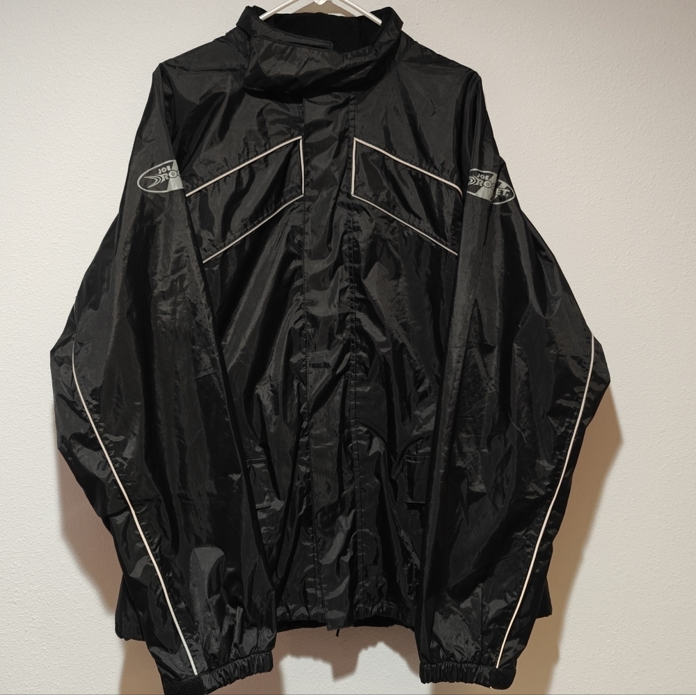 Joe Rocket RS2 Rain Jacket 2X Black Ventilation Vented Waterproof Motorcycle